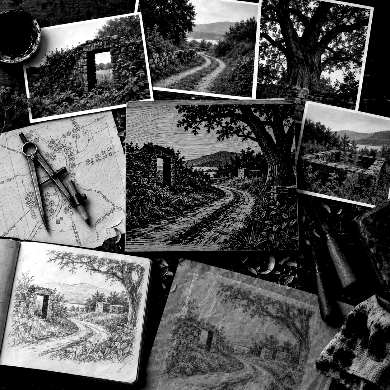 From Photograph to Memory to Print